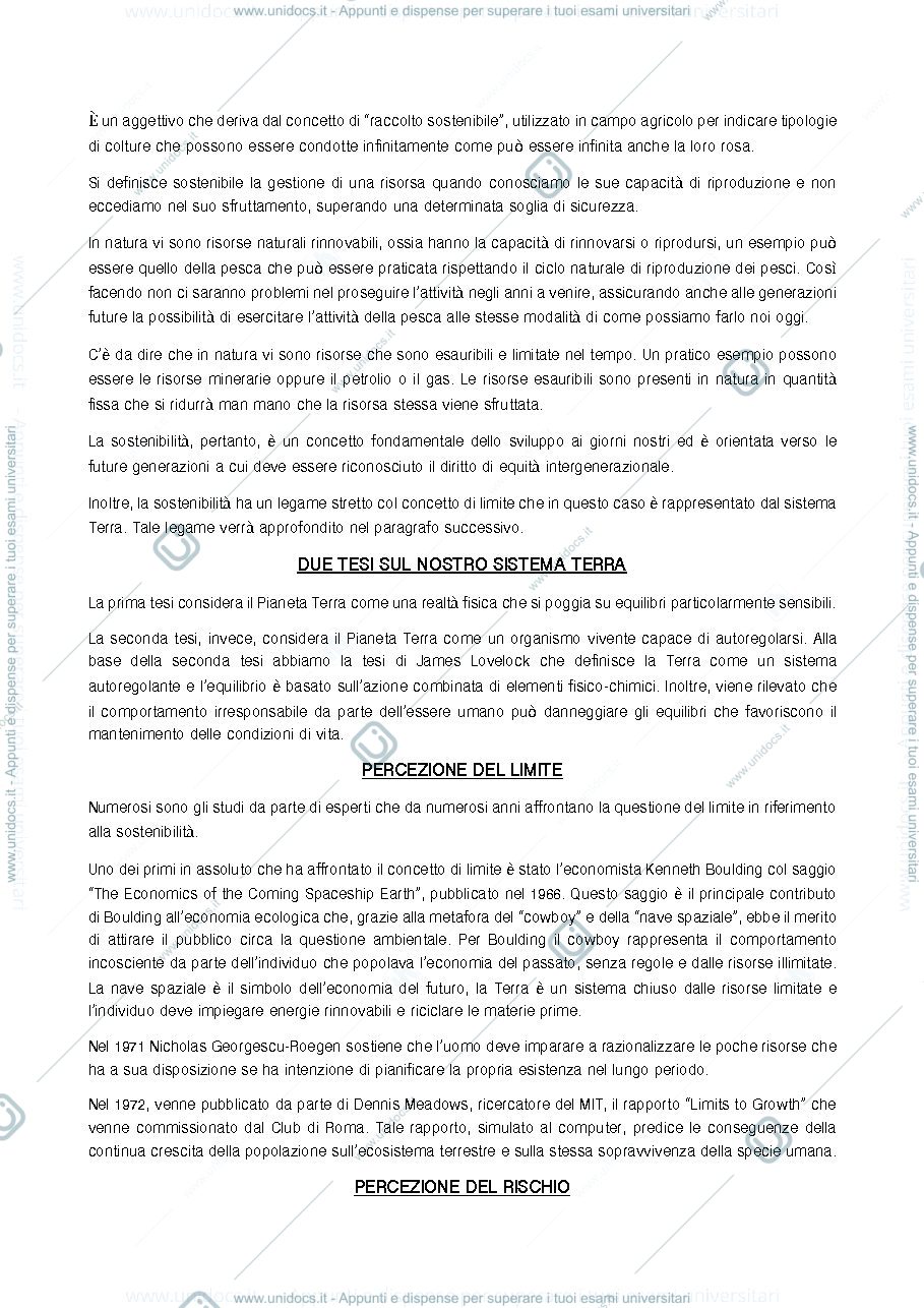 Anteprima pagina 2 — APPUNTI SU SLIDE CORSO SOCIOLOGIA DELL'AMBIENTE E DEL TERRITORIO