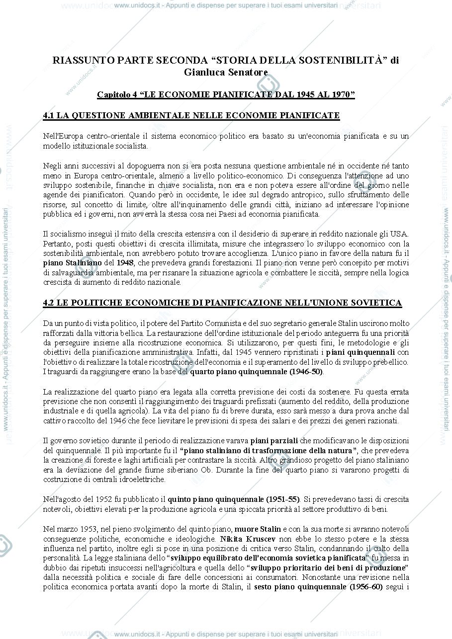 Anteprima pagina 1 — STORIA DELLA SOSTENIBILITA' PT.2