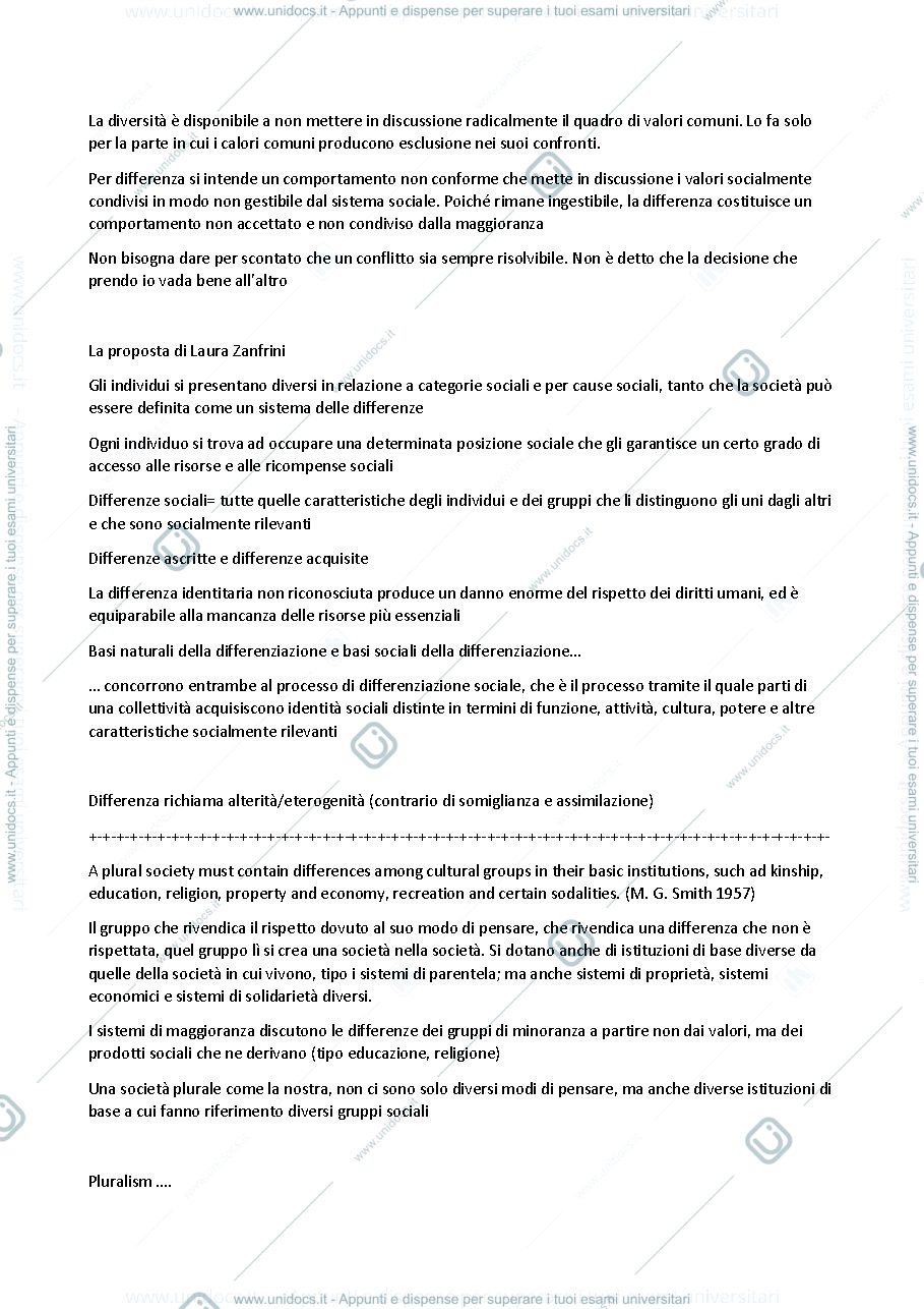 Anteprima pagina 2 — Sociologia delle differenze
