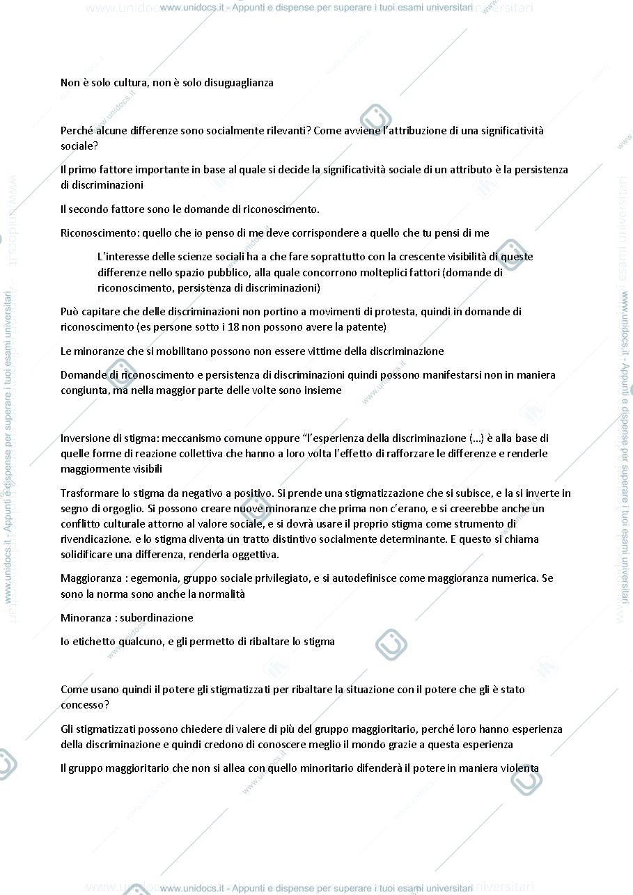 Anteprima pagina 3 — Sociologia delle differenze
