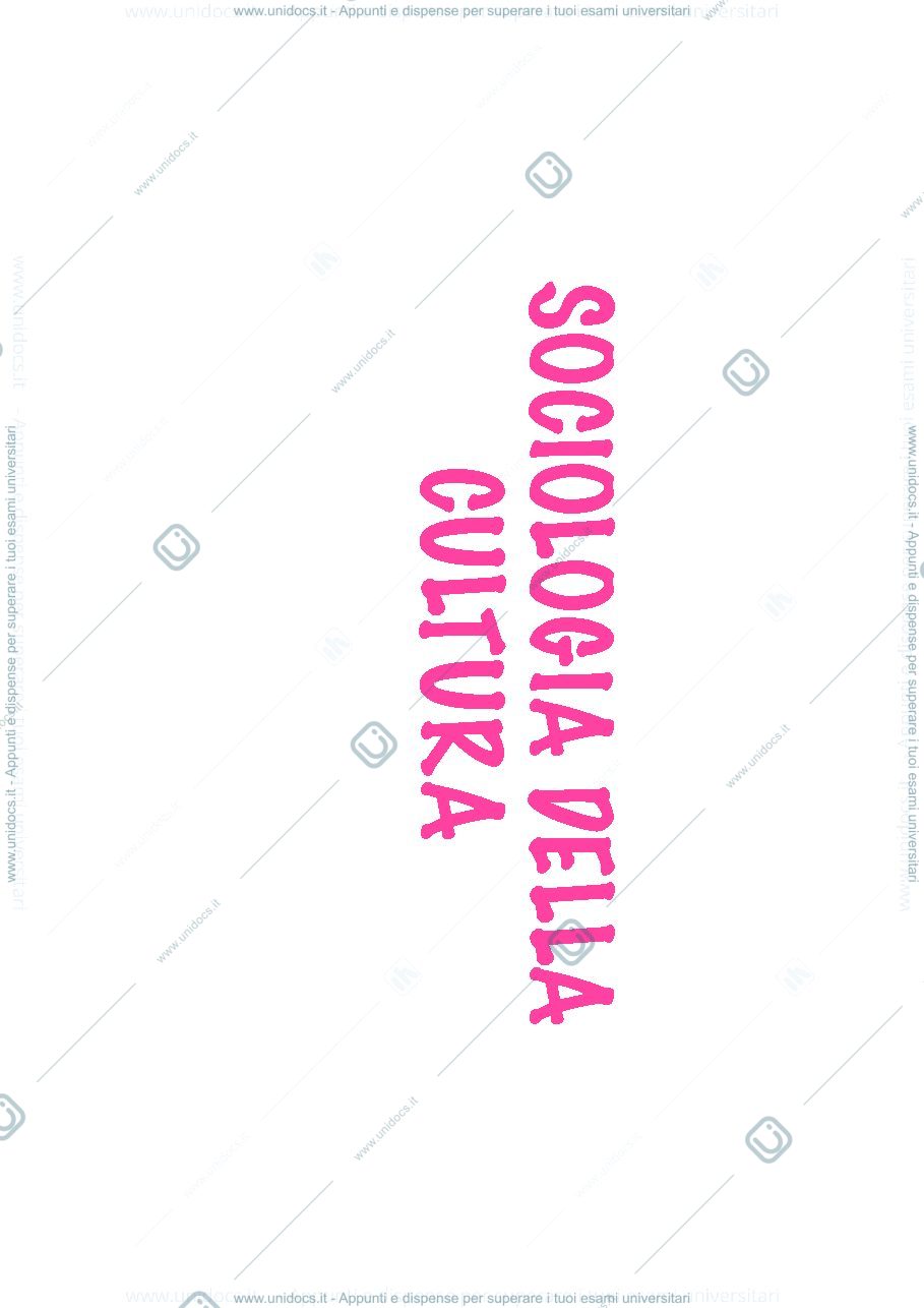 Anteprima pagina 1 — Schemi sociologia delle pratiche culturali 