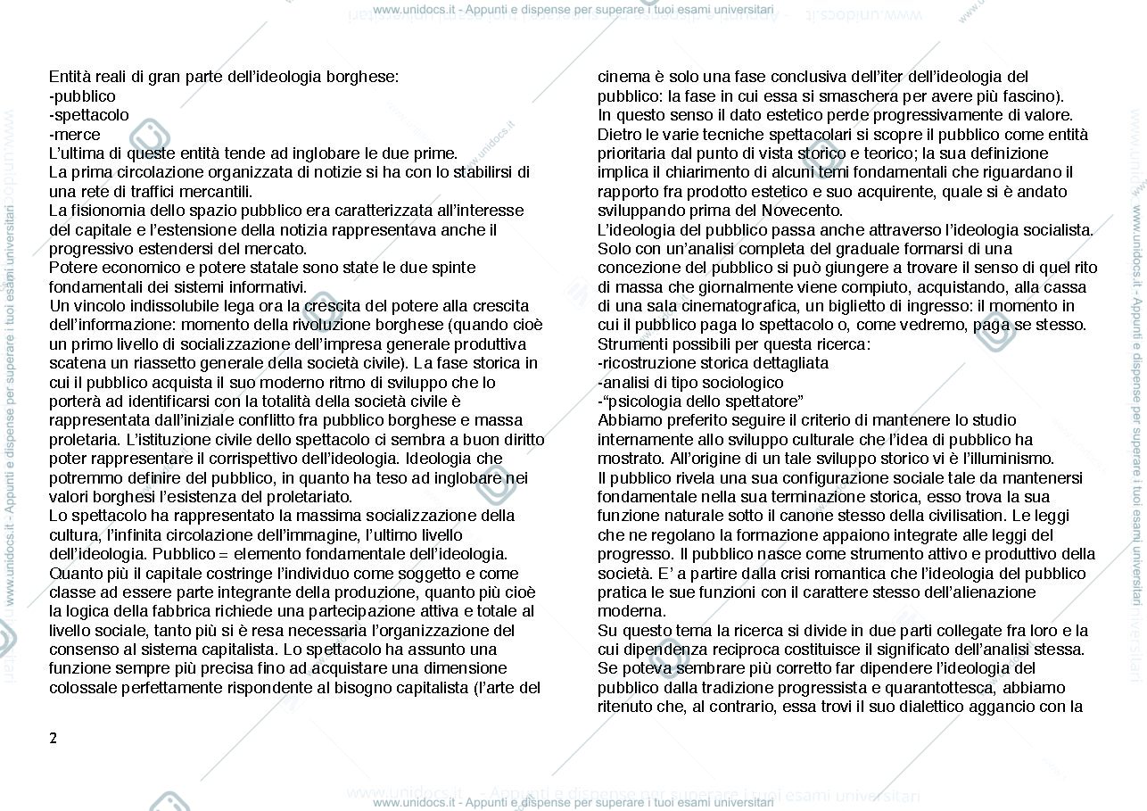 Anteprima pagina 2 — Forme estetiche e società di massa 
