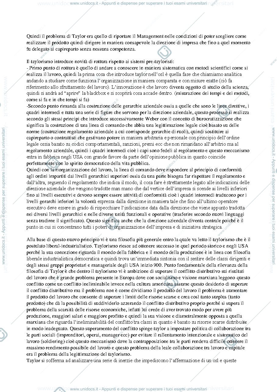 Anteprima pagina 3 — Sociologia dell'organizzazione 