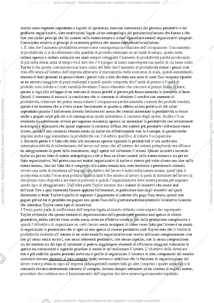 Anteprima pagina 4 — Sociologia dell'organizzazione 