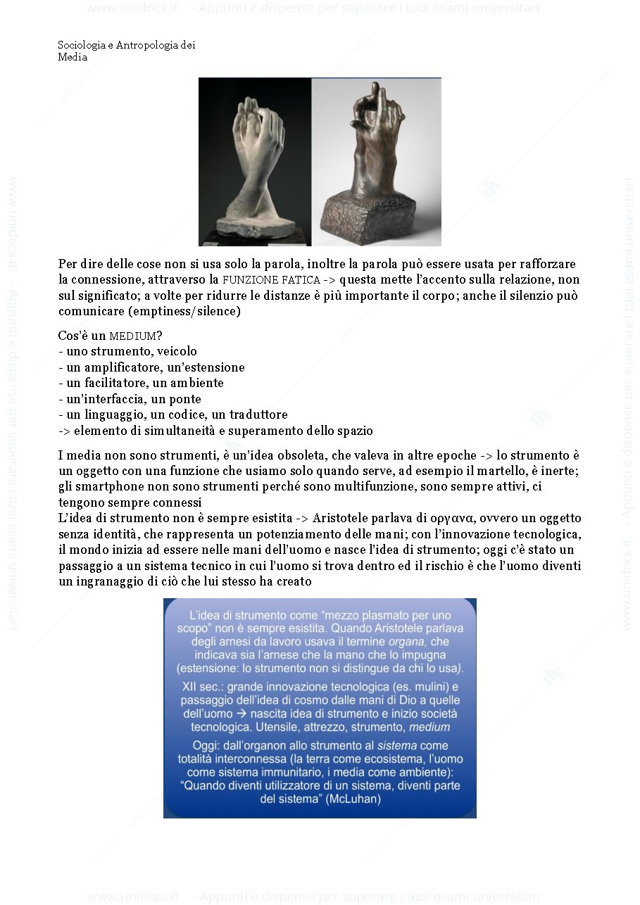Anteprima pagina 2 — Appunti del corso di Sociologia e Antropologia dei Media 