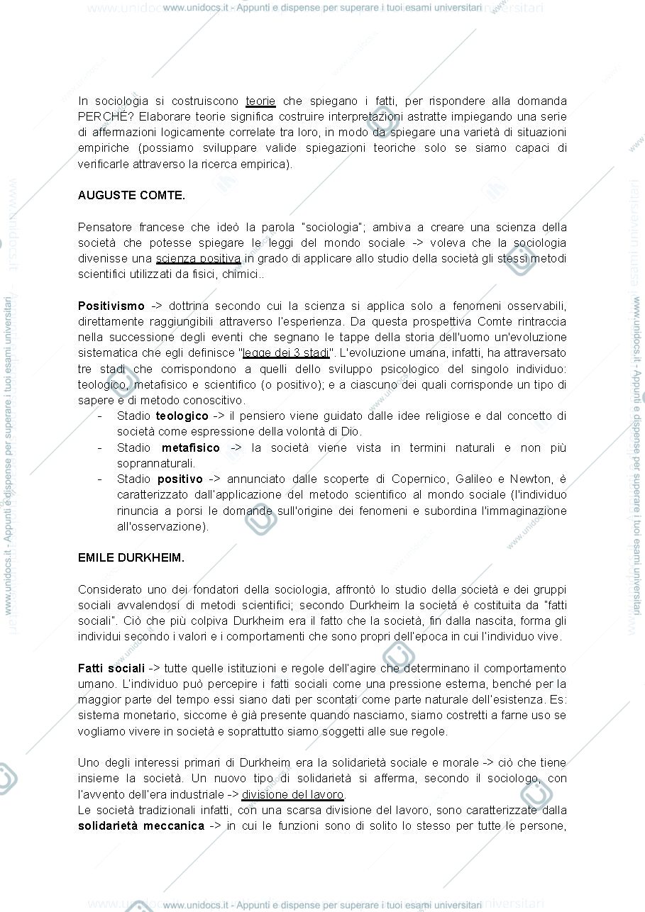 Anteprima pagina 2 — Appunti e riassunto libro del corso Sociologia e cultura