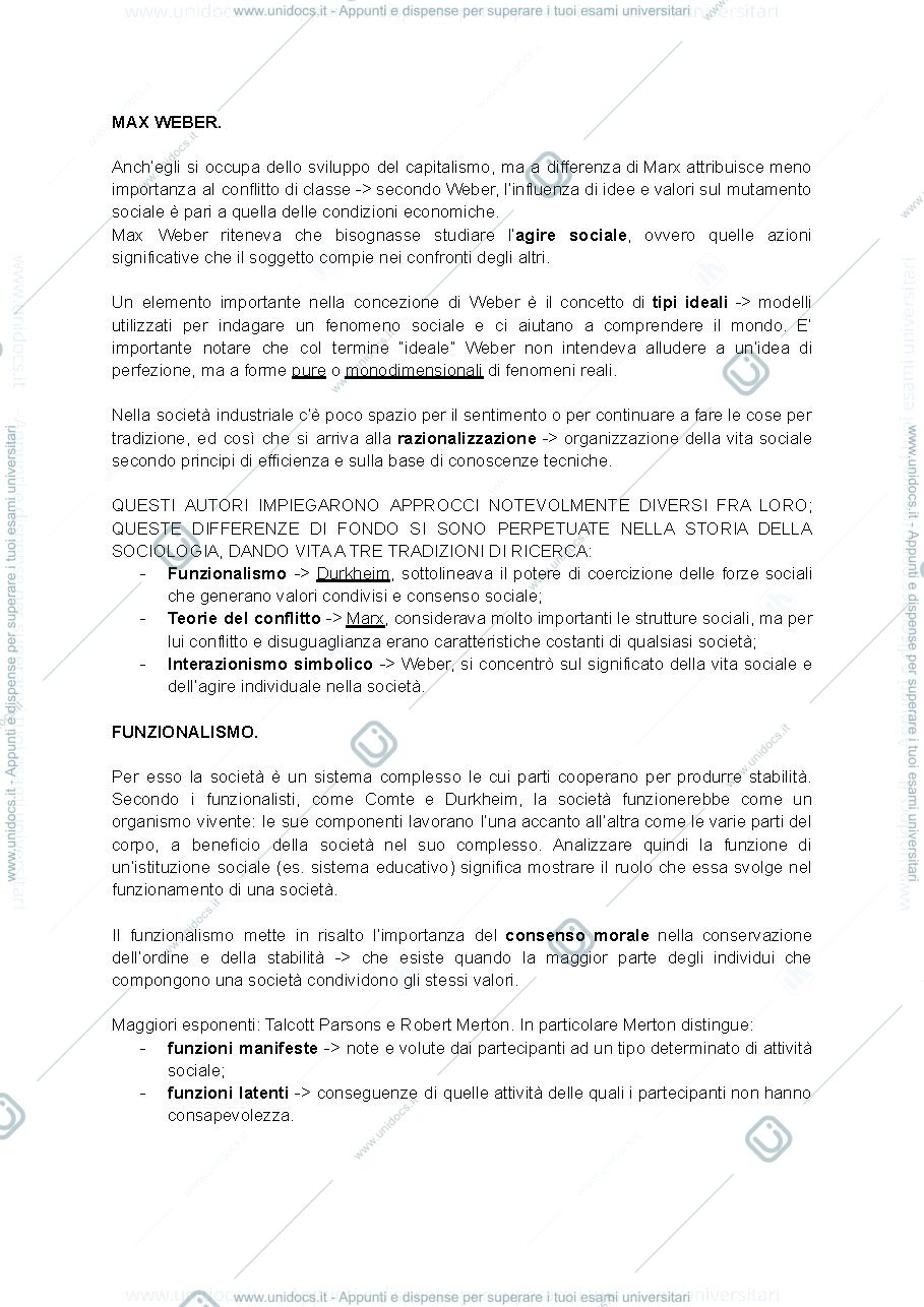 Anteprima pagina 4 — Appunti e riassunto libro del corso Sociologia e cultura