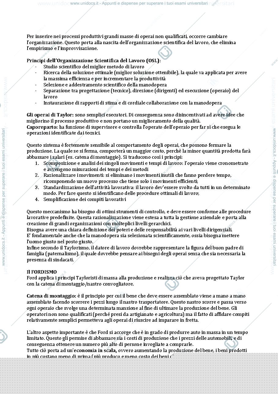 Anteprima pagina 3 — Sociologia dell'organizzazione
