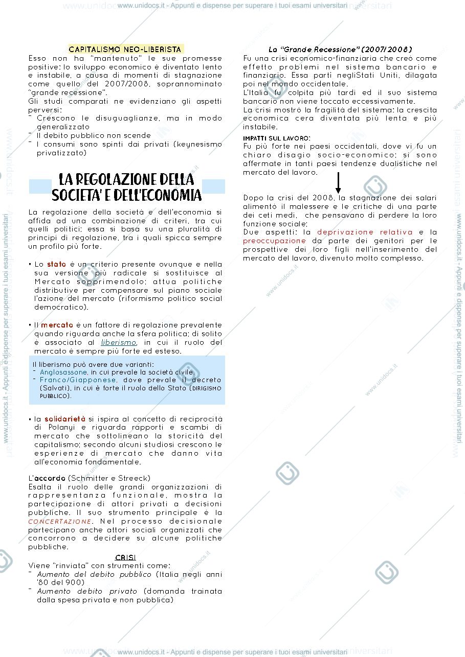 Anteprima pagina 3 — Sbobine del corso di sociologia economica A-K