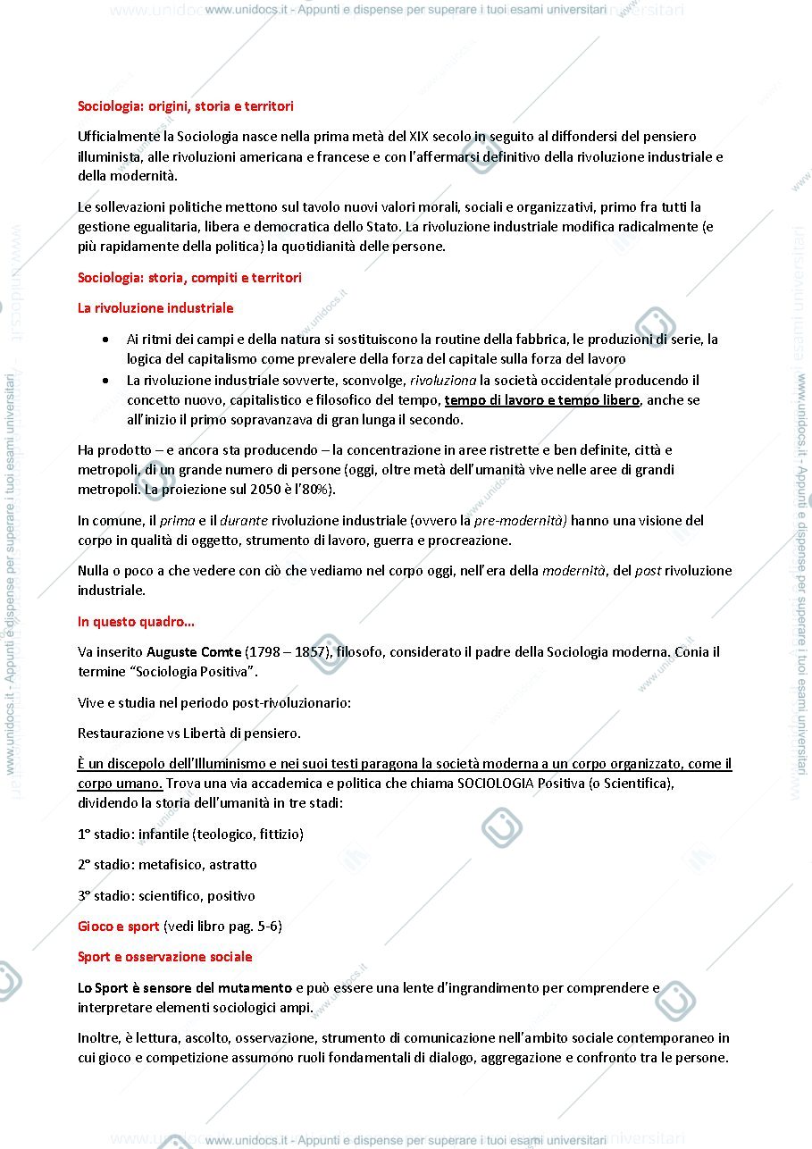 Anteprima pagina 2 — Appunti di Sociologia
