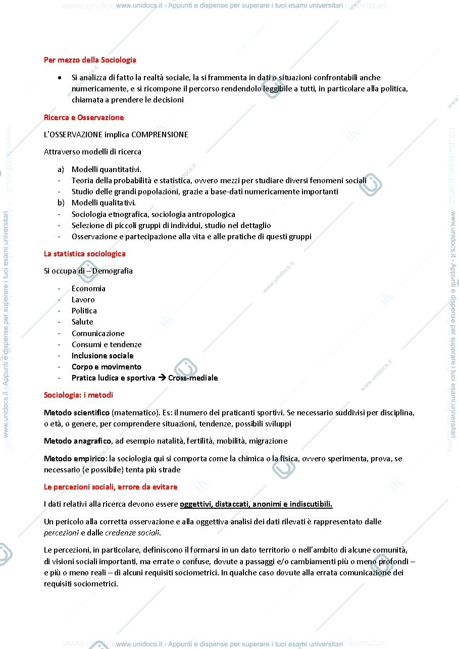 Anteprima pagina 4 — Appunti di Sociologia