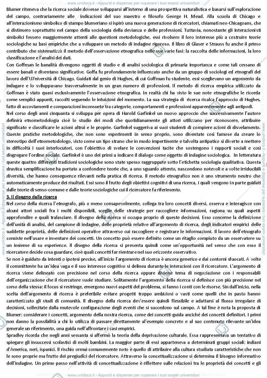 Anteprima pagina 3 — Descrivere il mondo. Teoria e pratica del metodo etnografico in sociologia
