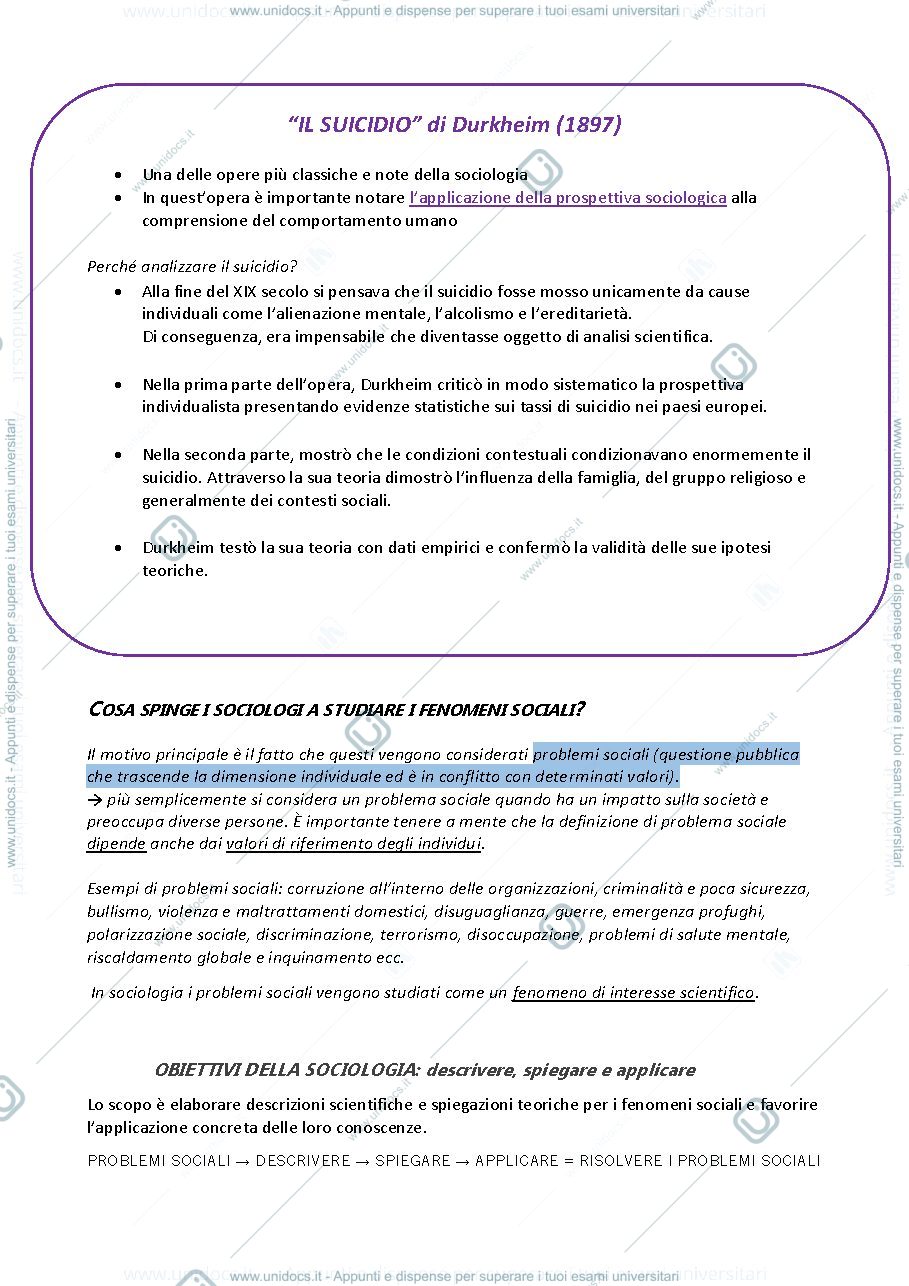 Anteprima pagina 2 — Sociologia generale modulo 1