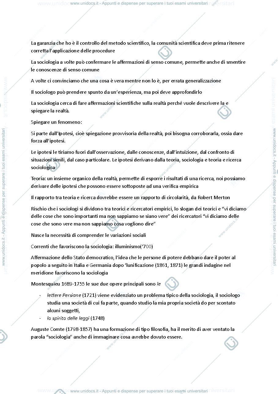 Anteprima pagina 2 — Sociologia Generale 