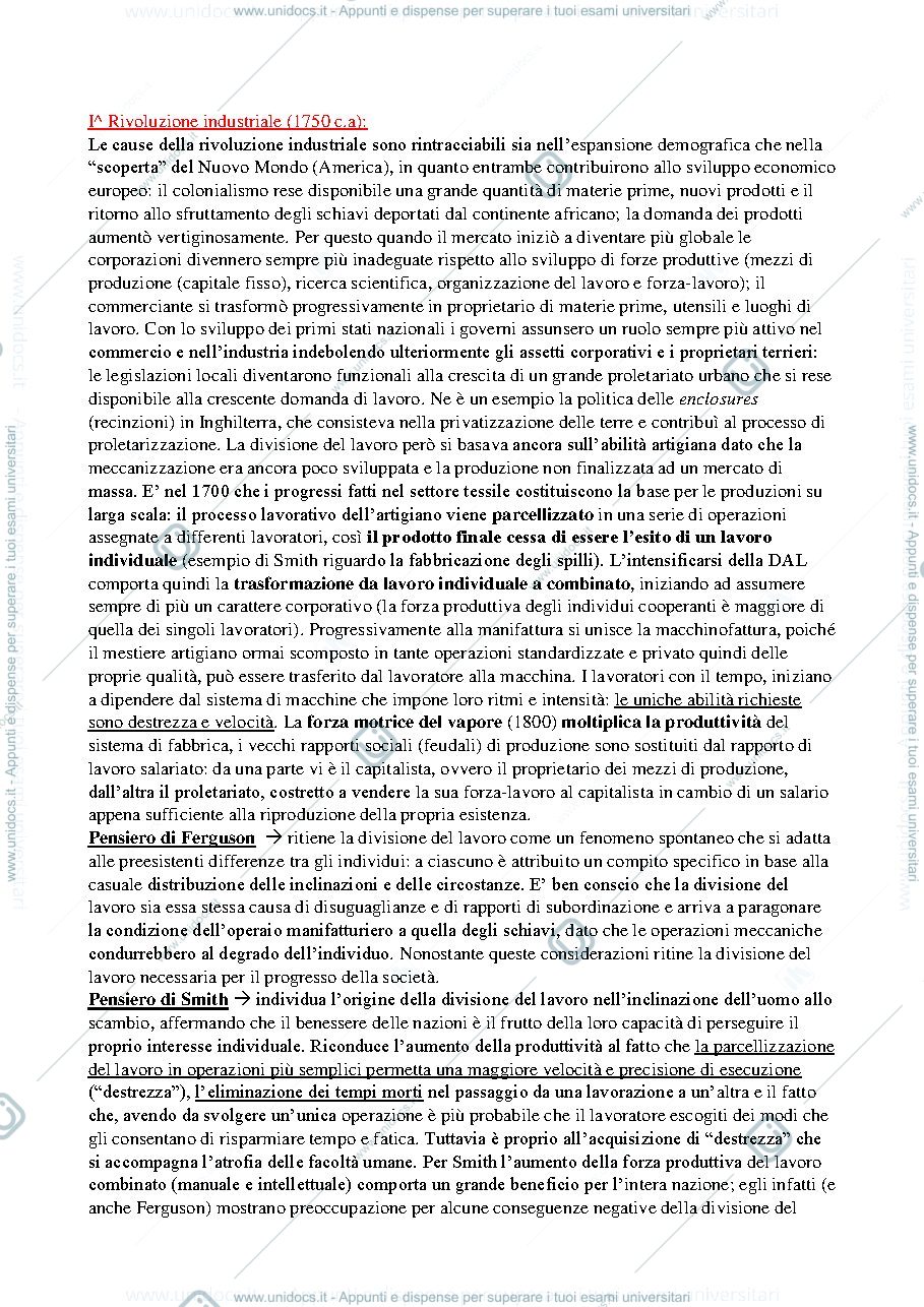 Anteprima pagina 3 — Riassunto del libro "Le divisioni del lavoro sociale"