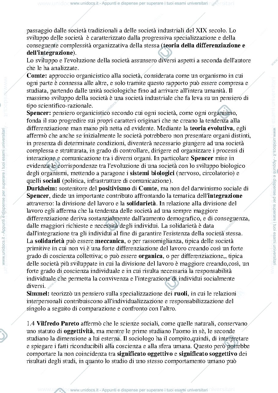 Anteprima pagina 2 — Riassunto di lineamenti di sociologia generale