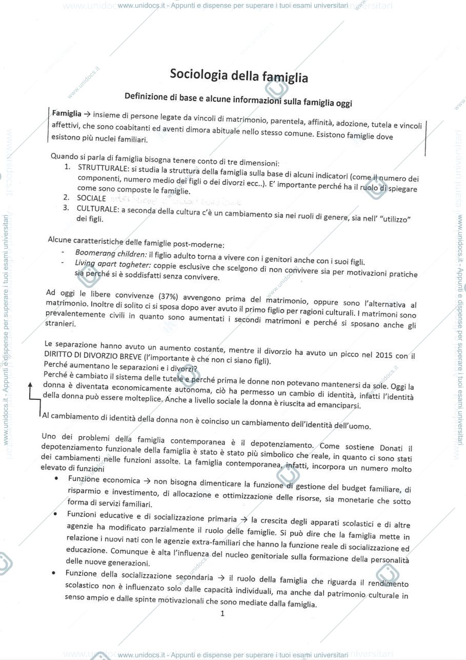 Anteprima pagina 1 — Sociologia generale