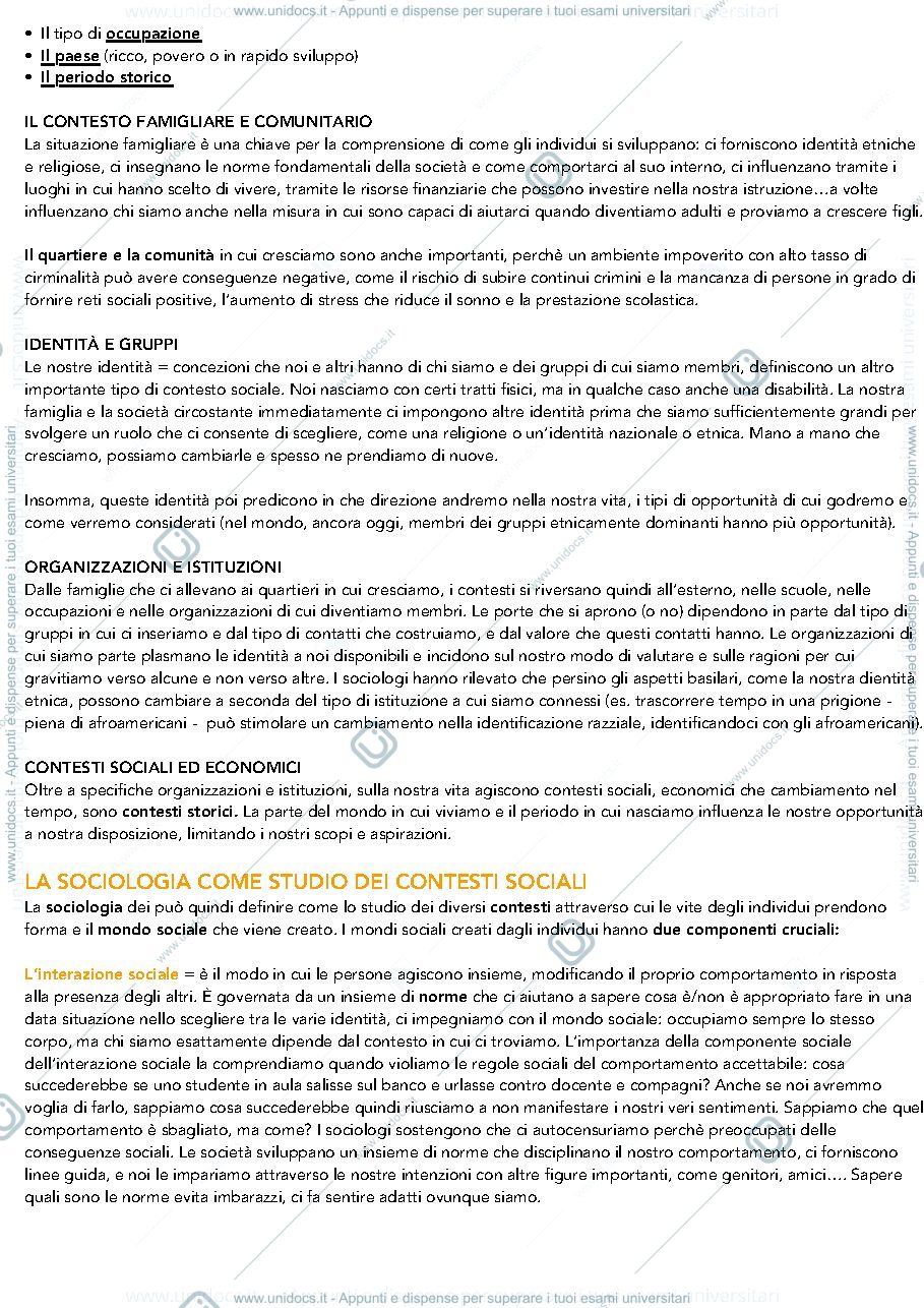 Anteprima pagina 4 — appunti sociologia generale 