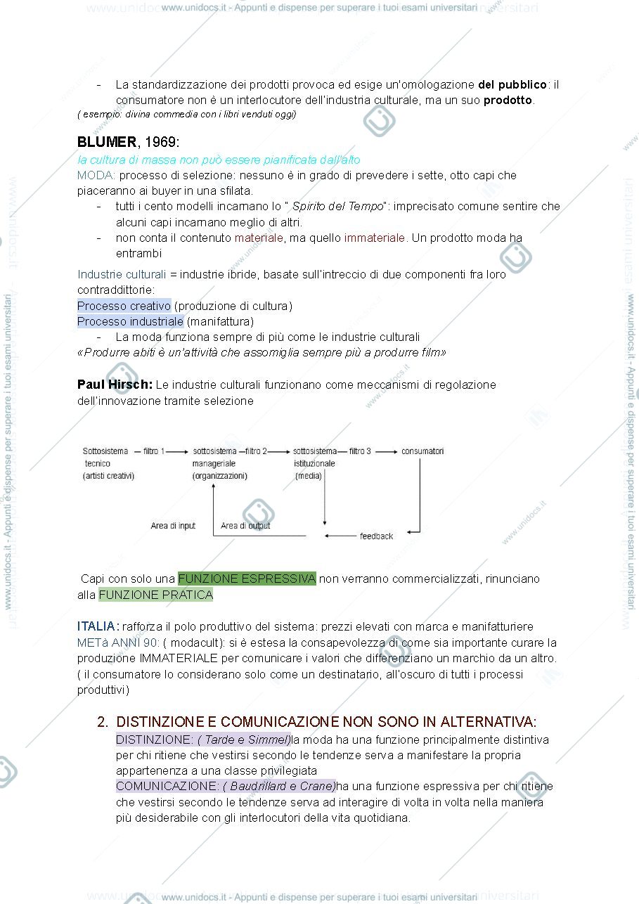 Anteprima pagina 2 — SECONDO SEMESTRE SOCIOLOGIA PER LA MODA