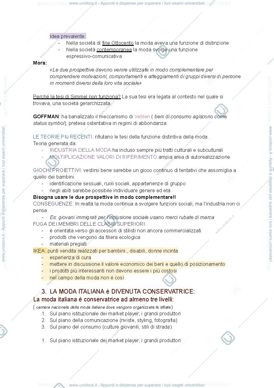 Anteprima pagina 3 — SECONDO SEMESTRE SOCIOLOGIA PER LA MODA