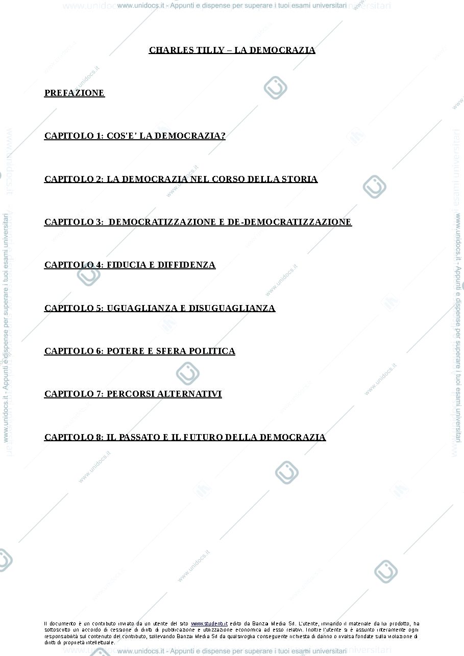 Anteprima pagina 1 — Charles Tilly  - La democrazia