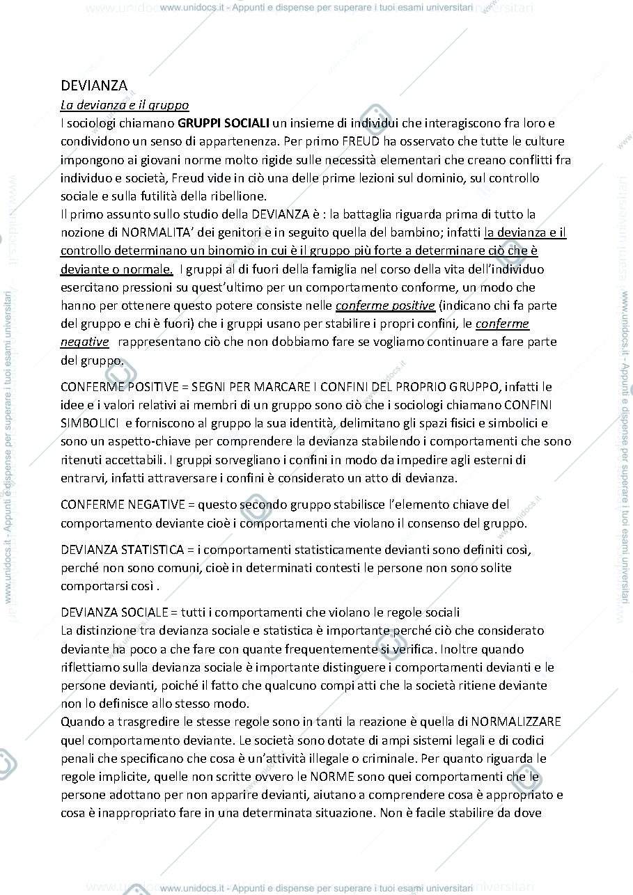 Anteprima pagina 1 — Devianza