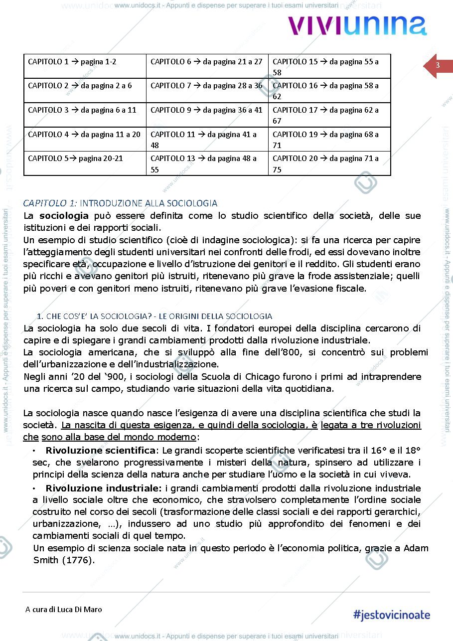 Anteprima pagina 3 — Sociologia Generale