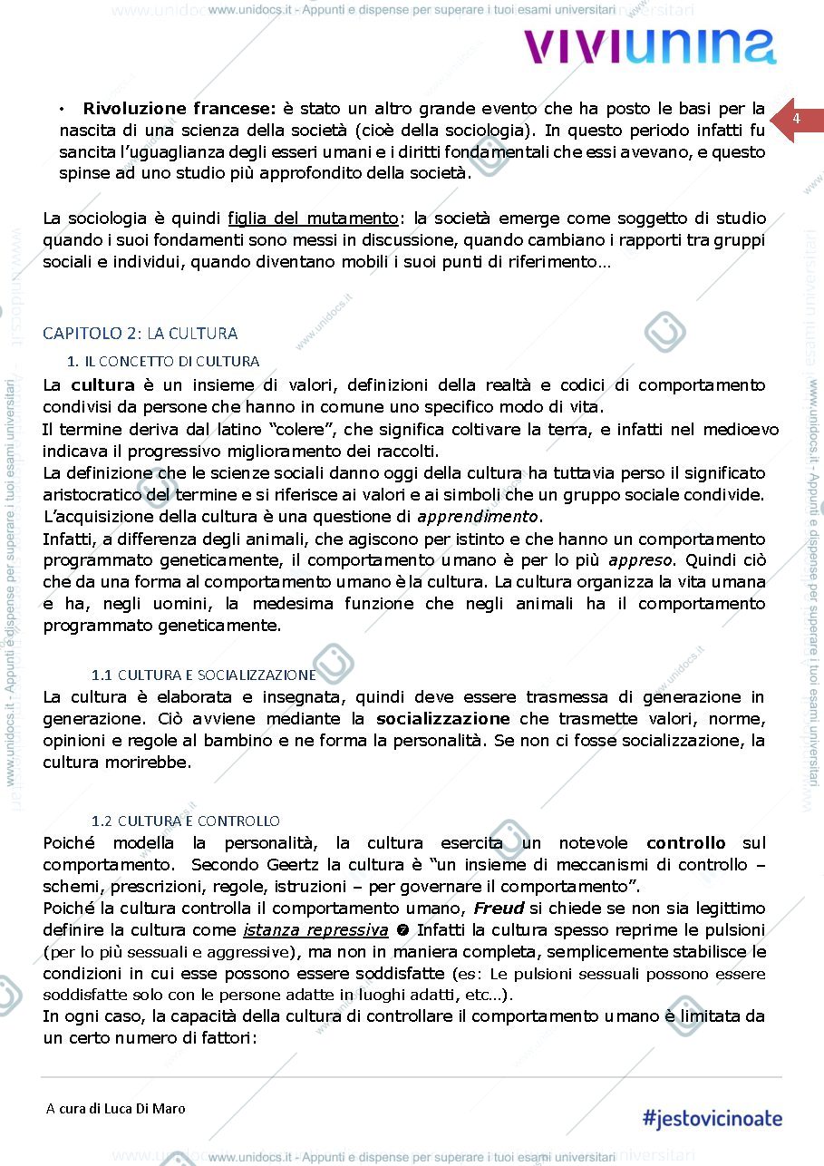 Anteprima pagina 4 — Sociologia Generale