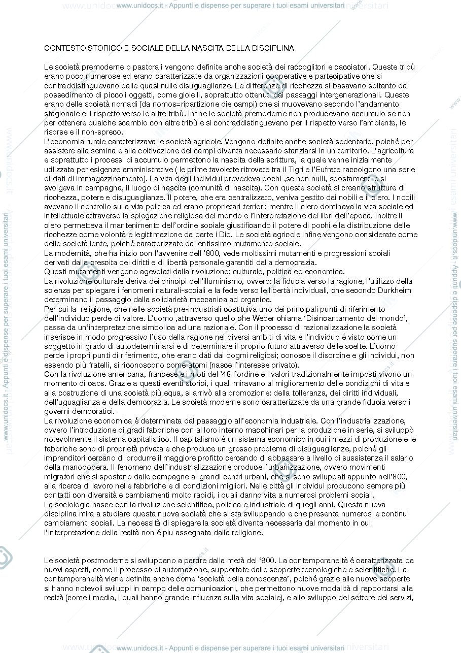 Anteprima pagina 2 — Introduzione alla sociologia generale