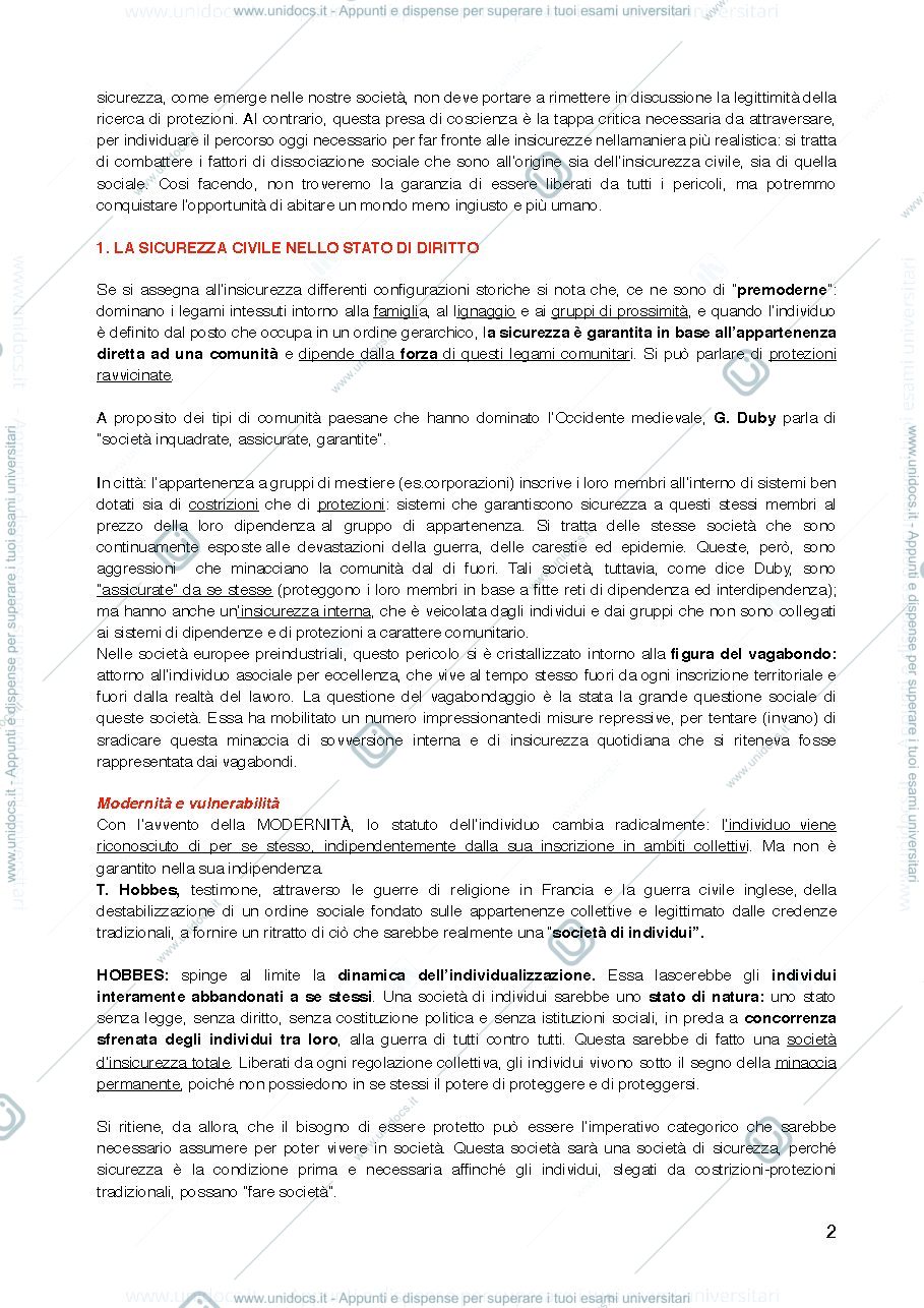 Anteprima pagina 2 — Insicurezza sociale, Castel
