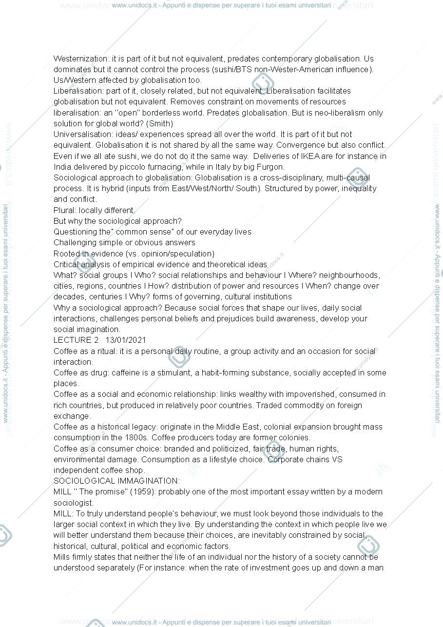 Anteprima pagina 2 — First part Sociology of globalisation