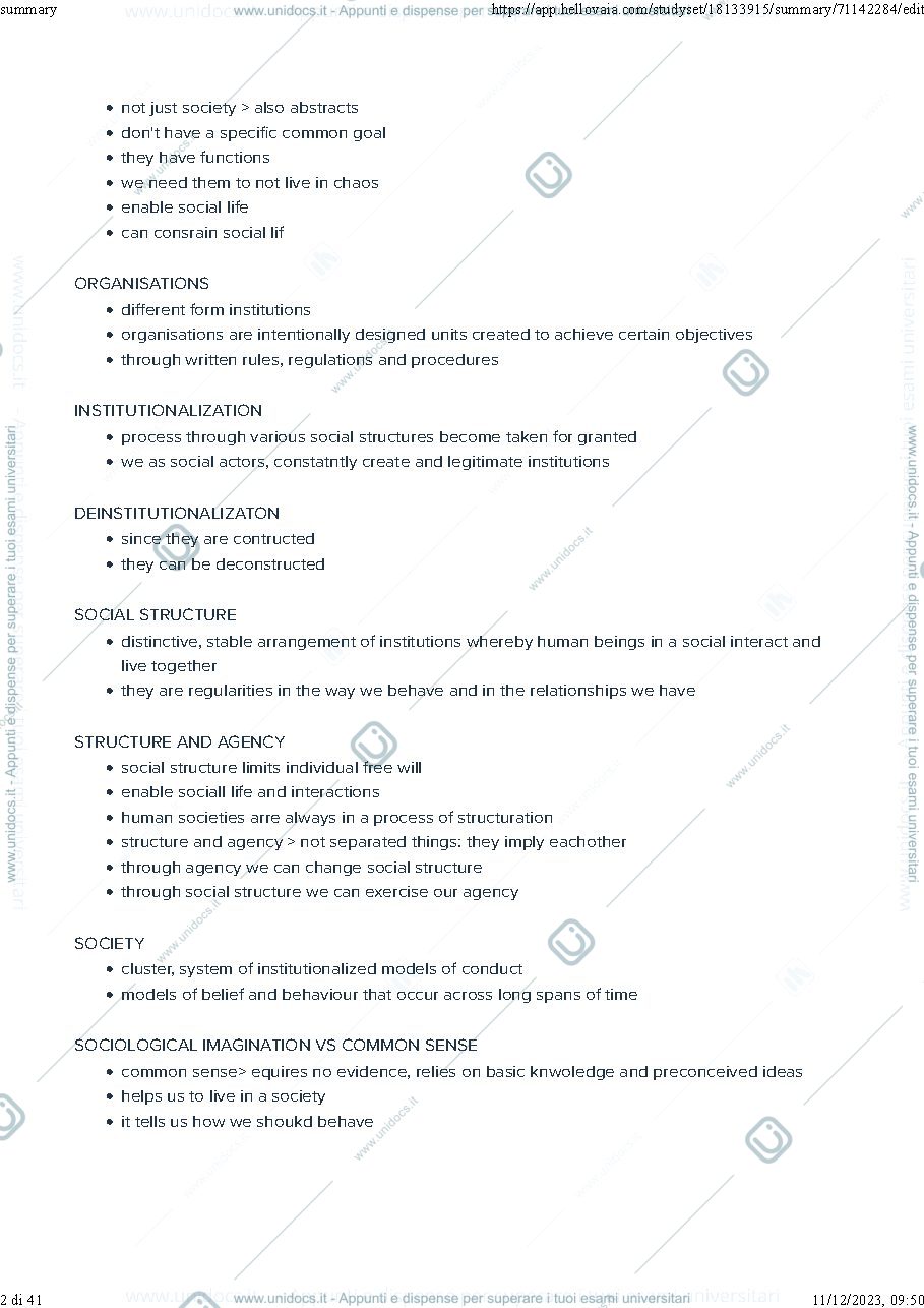 Anteprima pagina 2 — sociology summary