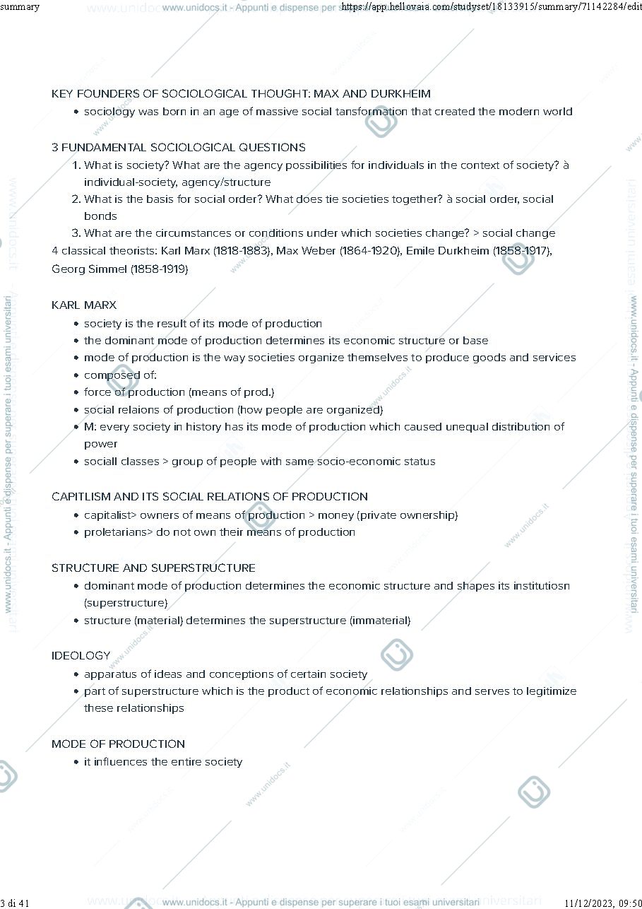 Anteprima pagina 3 — sociology summary