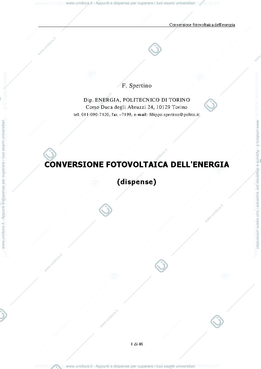 Anteprima pagina 1 — appunti spertino
