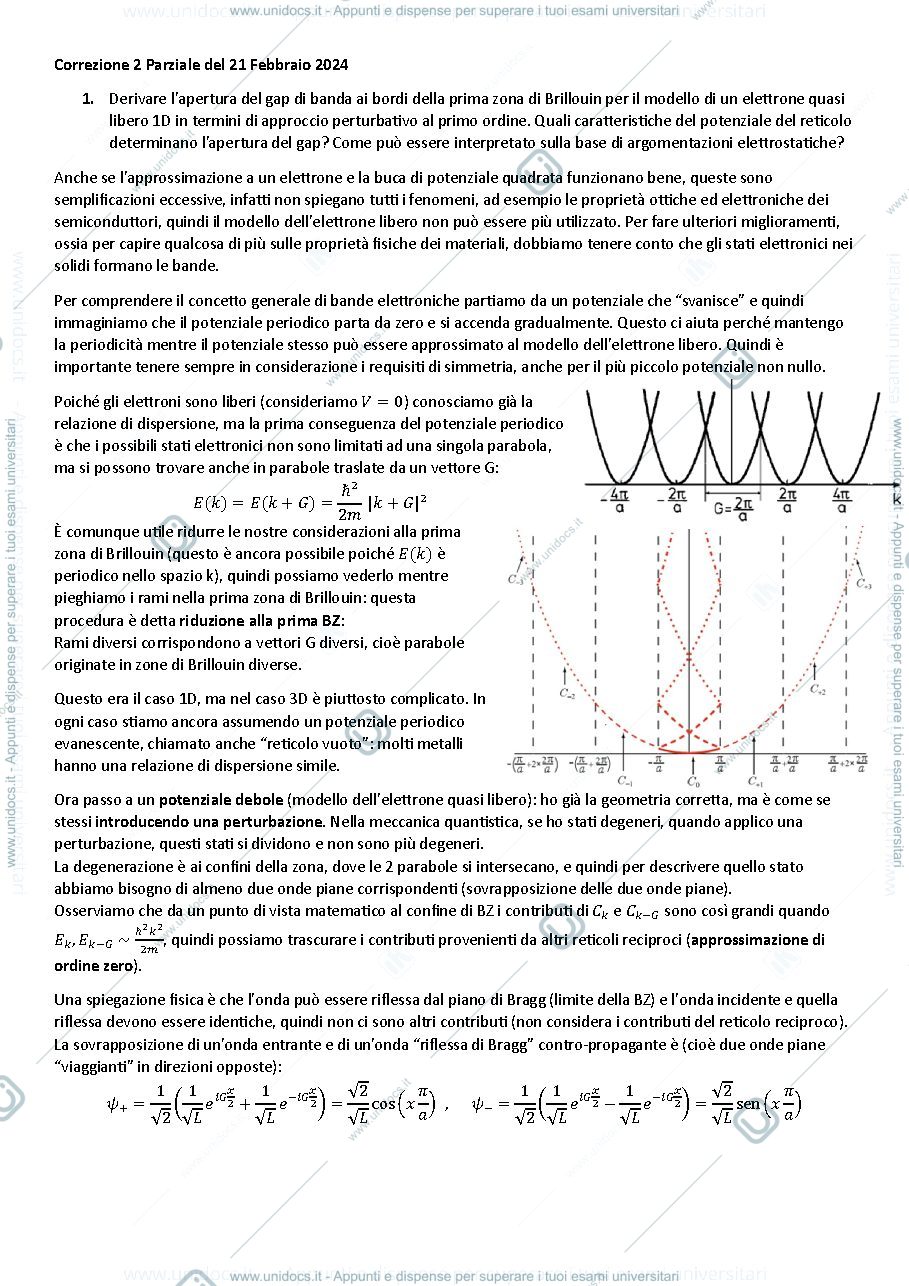 Anteprima pagina 1 — correzione secondo parziale 21 Febbraio 2024