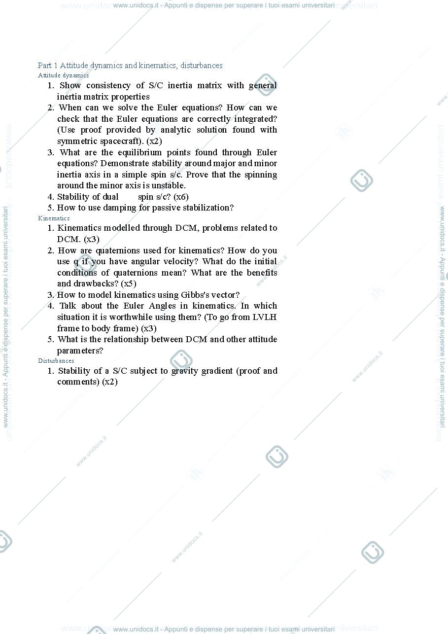 Anteprima pagina 1 — domande d'esame orale Prof Bernelli