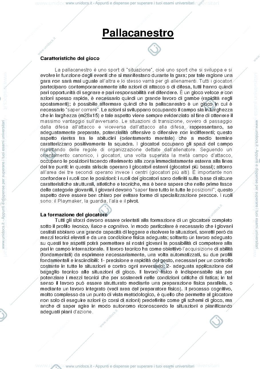 Anteprima pagina 1 — Pallacanestro