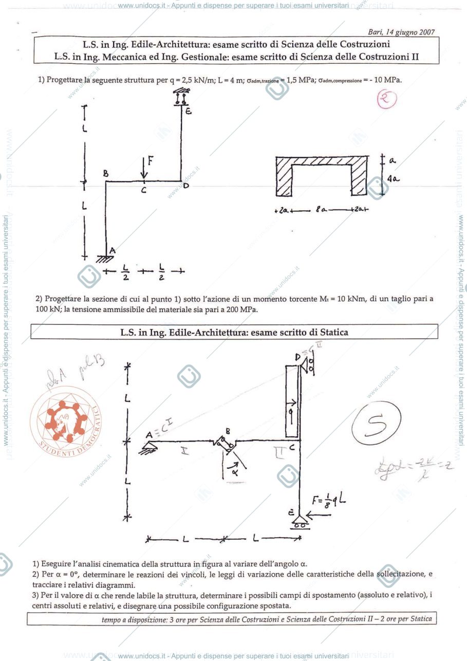 Anteprima pagina 3 — Traccie appelli di Statica