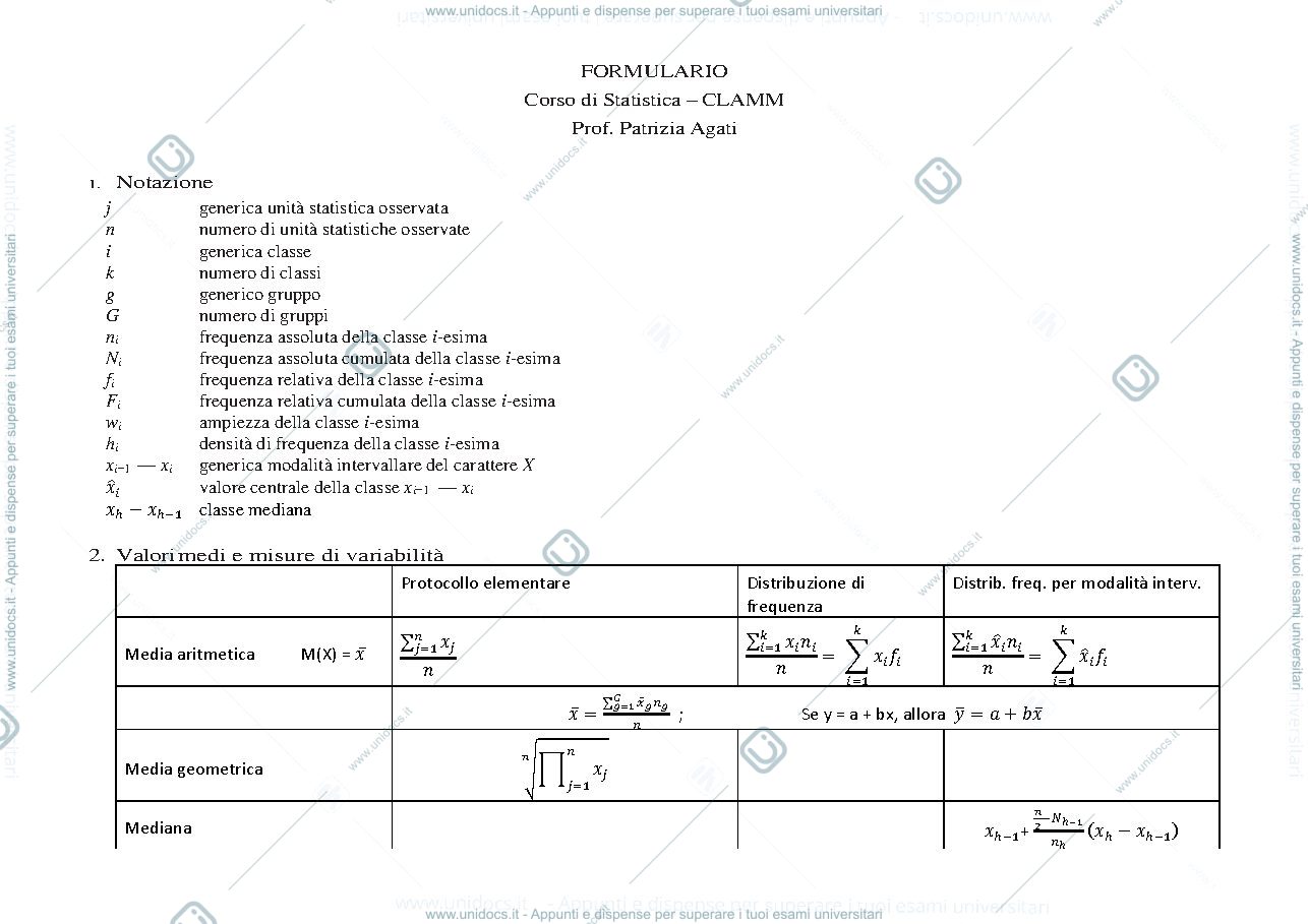 Anteprima pagina 1 — Formulario CLAMM