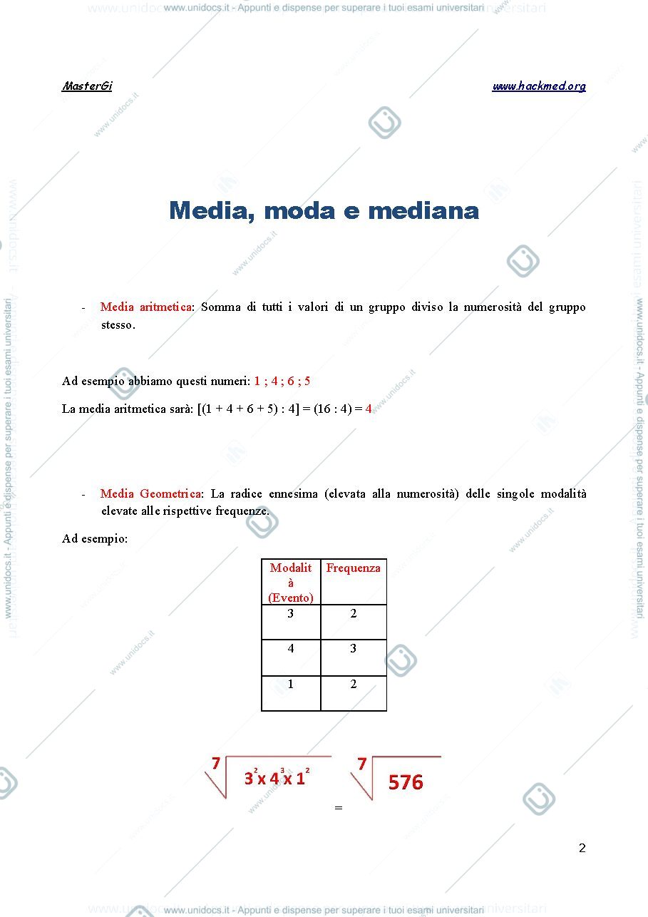 Anteprima pagina 2 — Statistica 