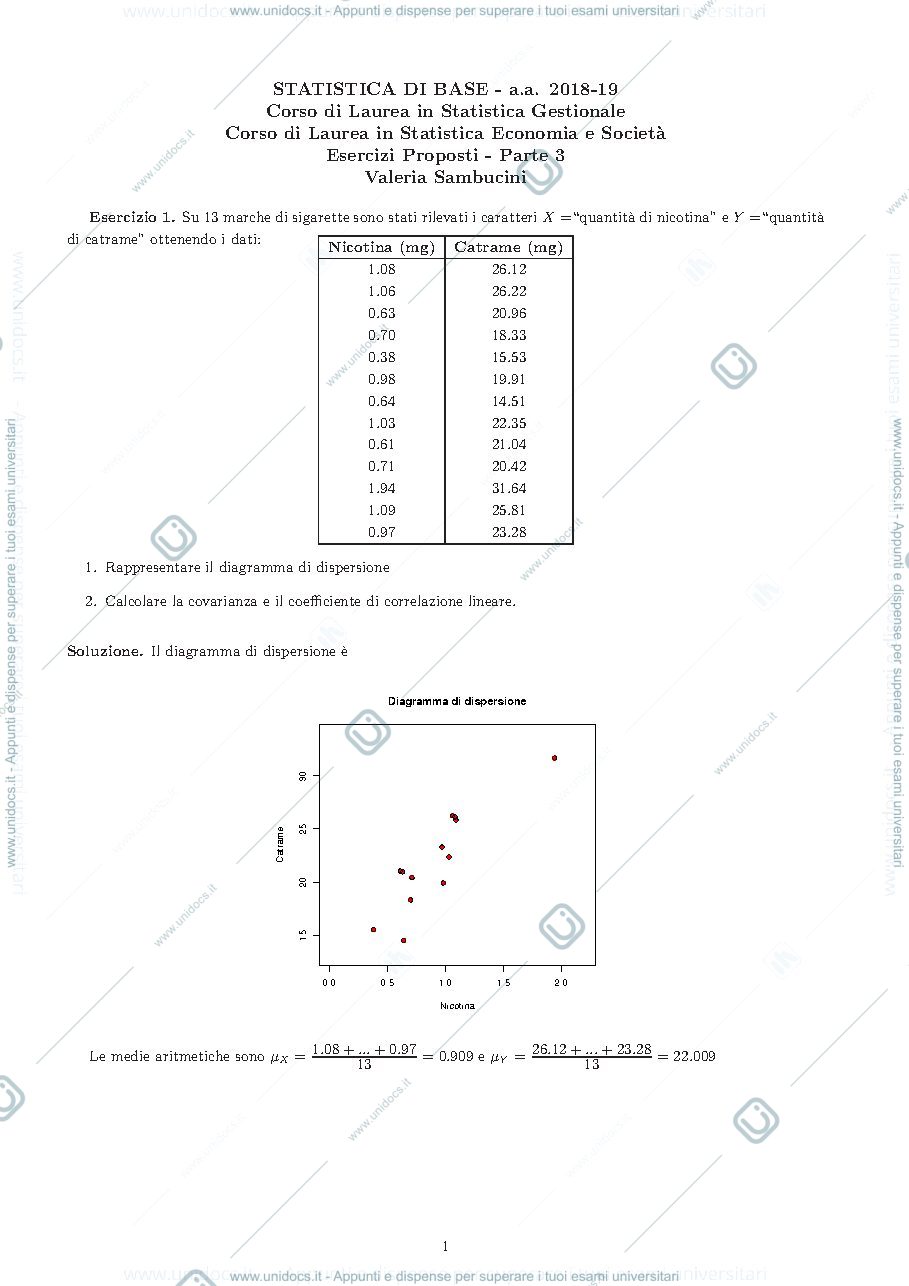 Anteprima pagina 1 — esercizi 3