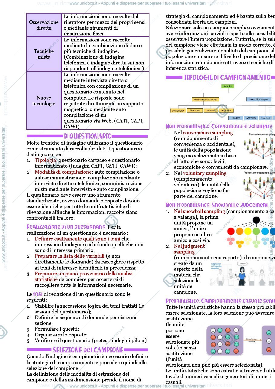 Anteprima pagina 4 — appunti di statistica e probabilità