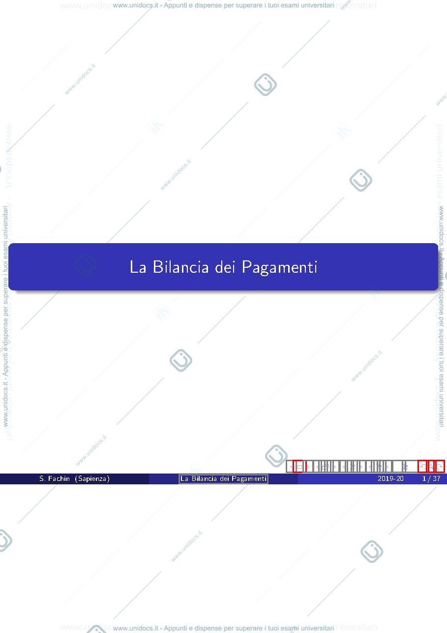 Anteprima pagina 1 — bilancia pagamenti