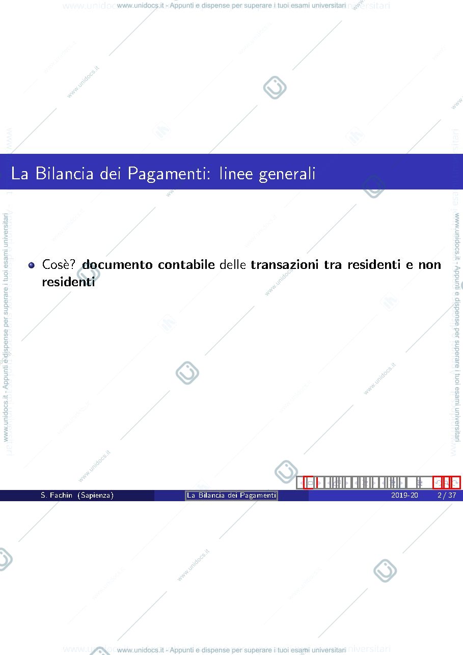 Anteprima pagina 2 — bilancia pagamenti