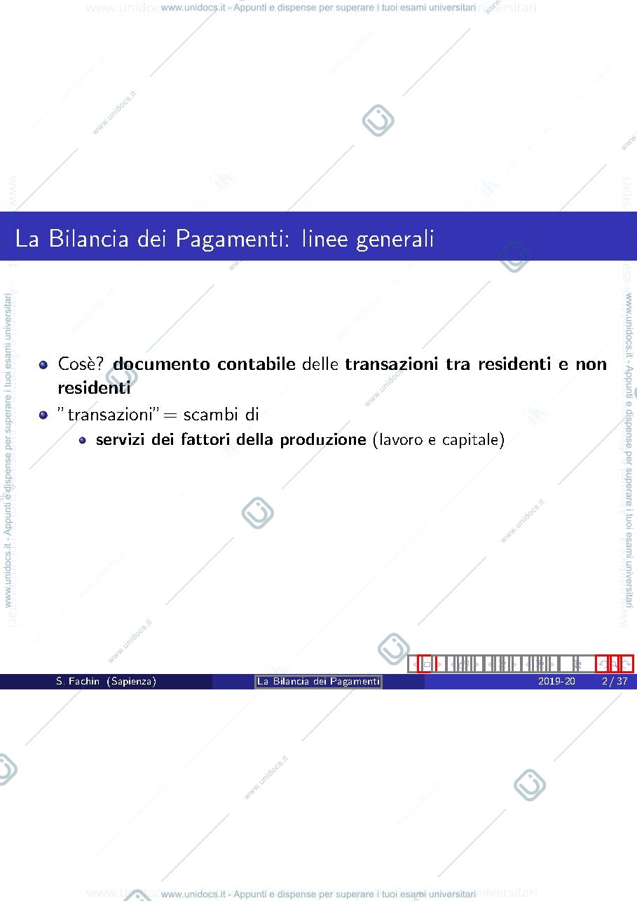 Anteprima pagina 4 — bilancia pagamenti