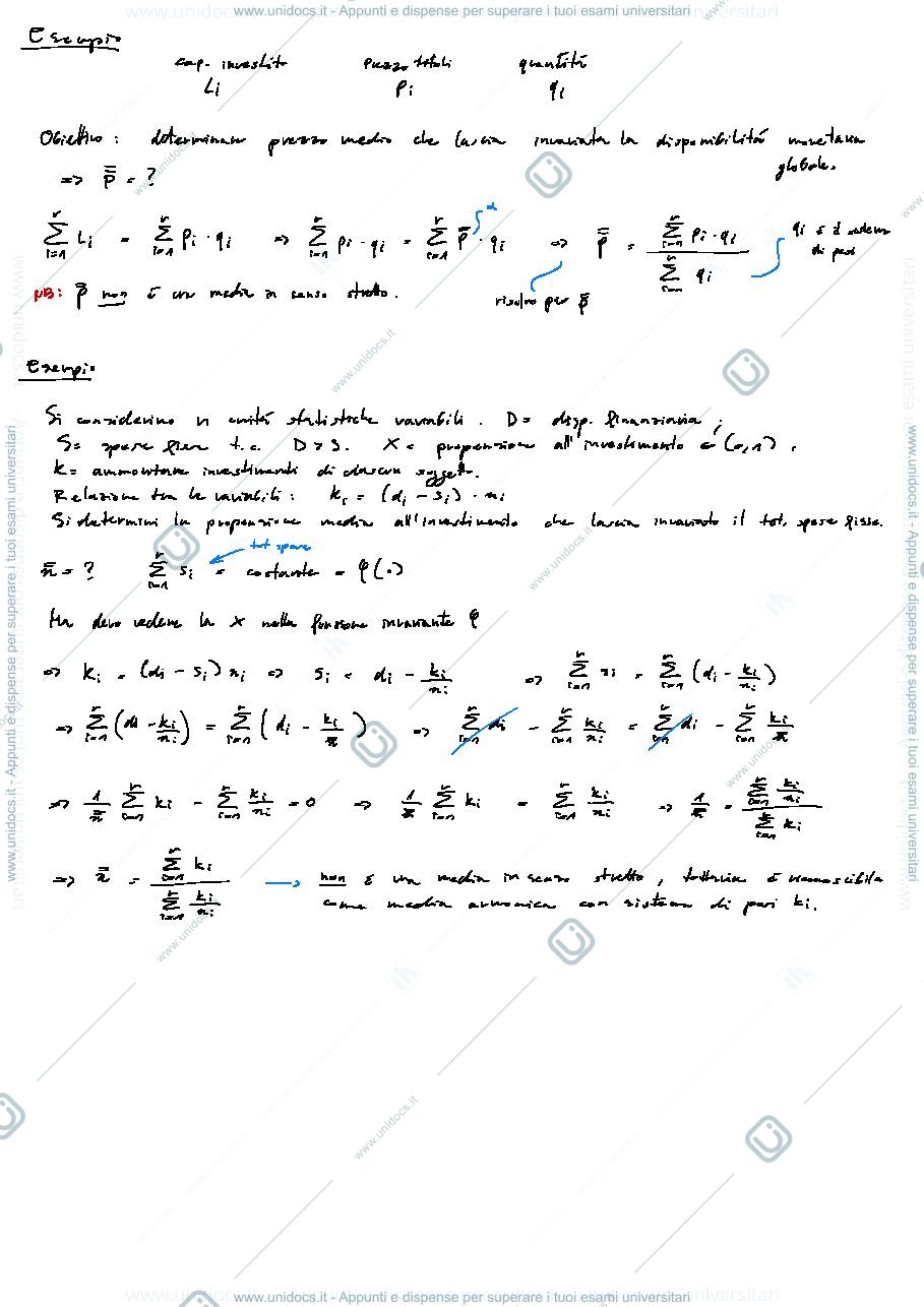 Anteprima pagina 1 — Statistica 1 - Parte 2 