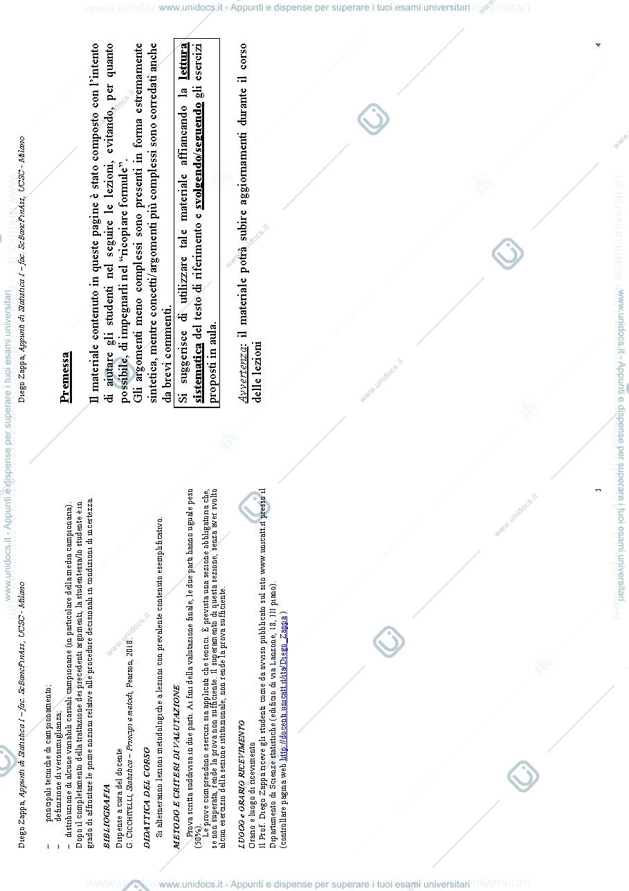 Anteprima pagina 2 — Statistica I