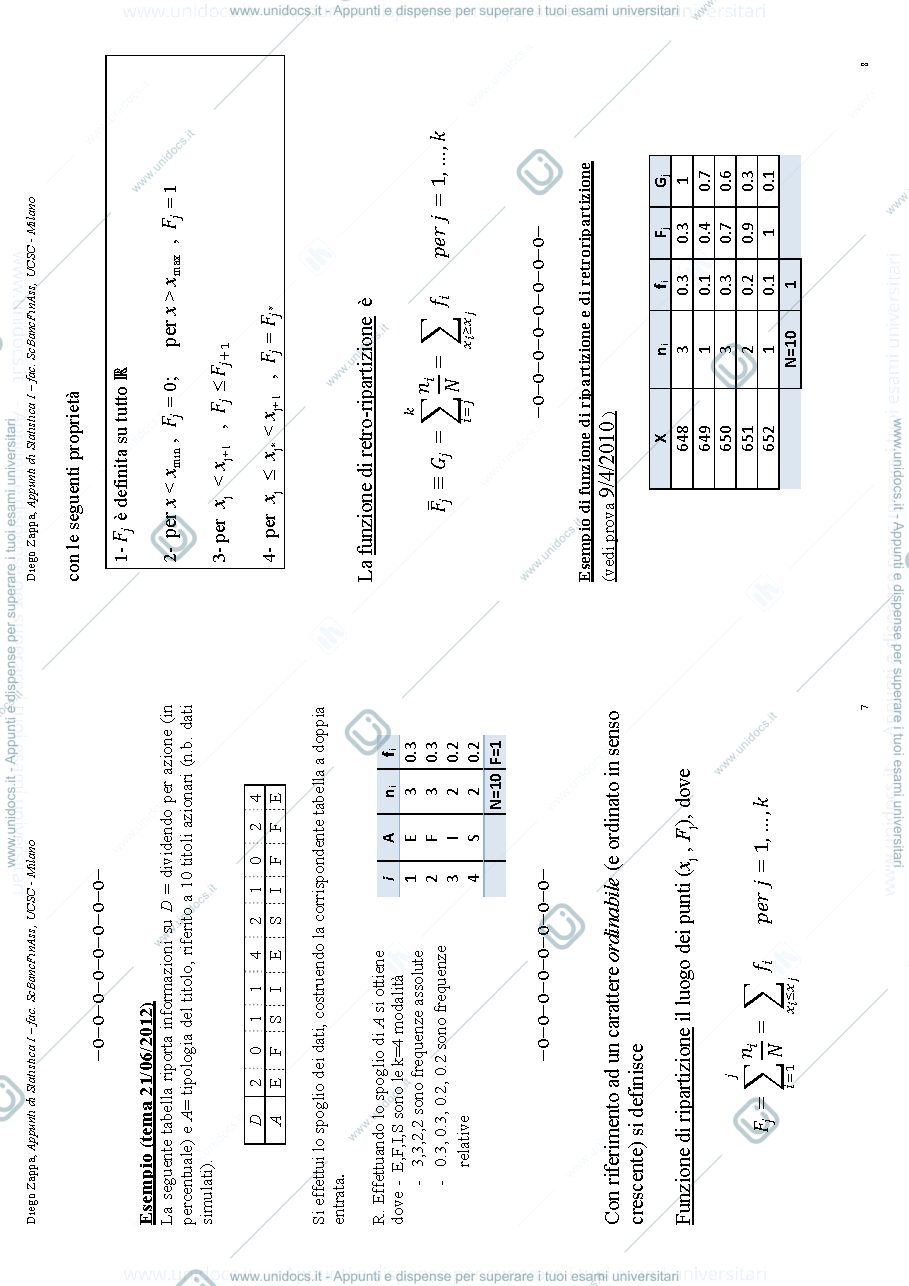 Anteprima pagina 4 — Statistica I