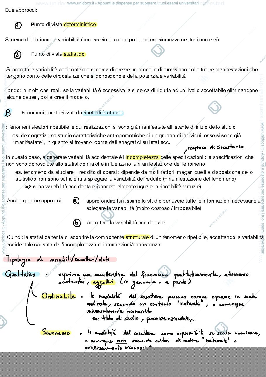 Anteprima pagina 3 — Statistica 1 - Parte 1