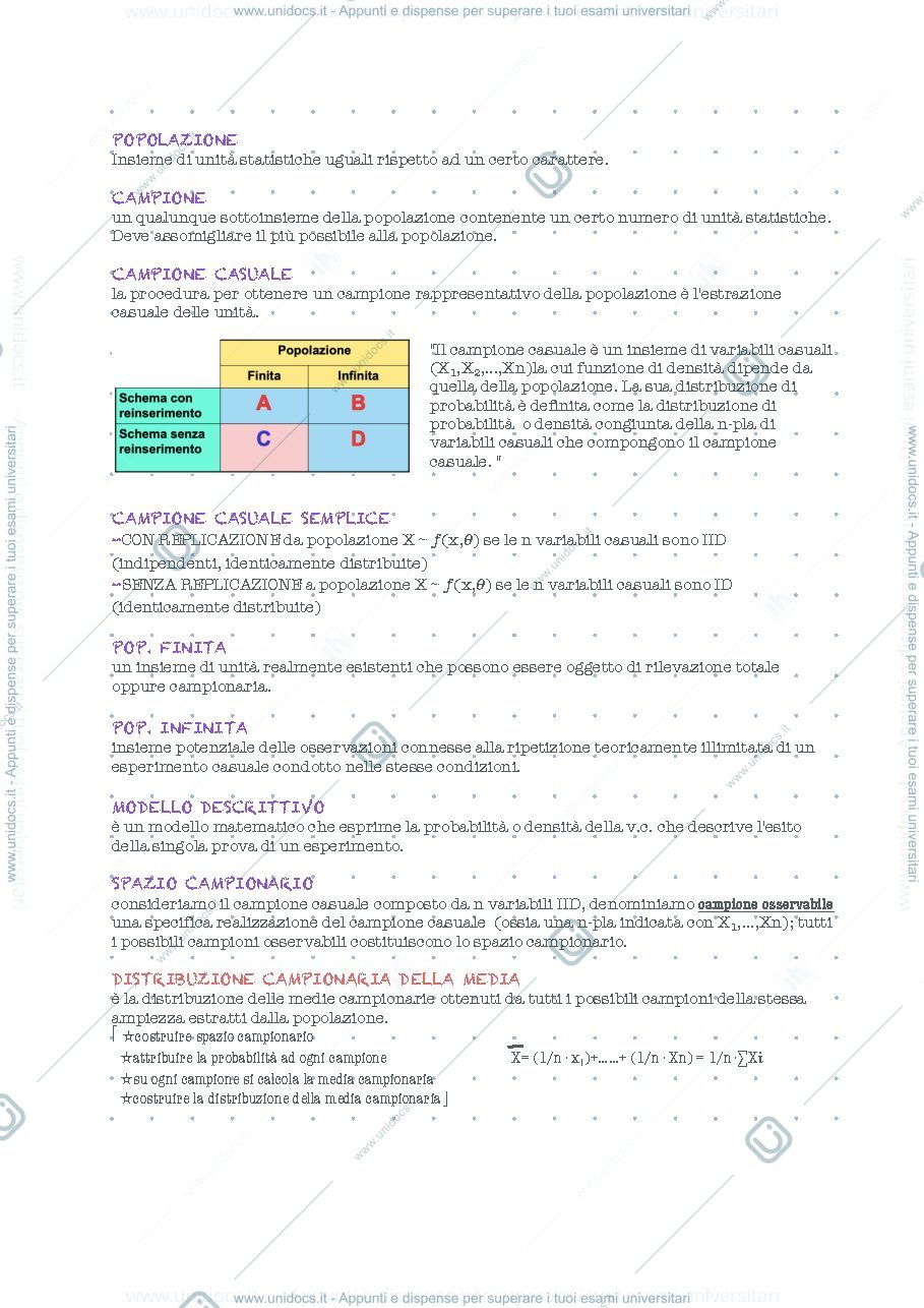 Anteprima pagina 1 — Statistica II